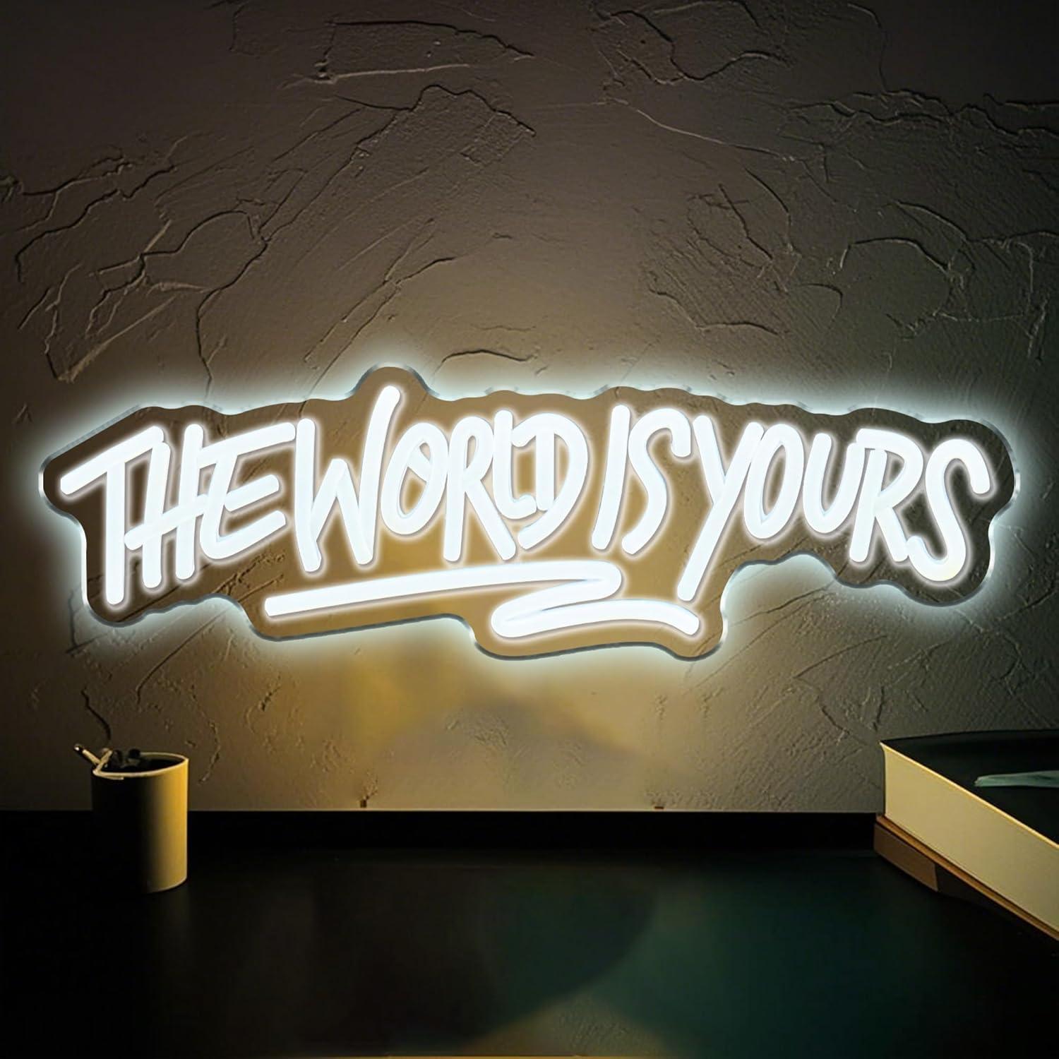 Lighting Decor Wedding - The World is Yours Neon Sign