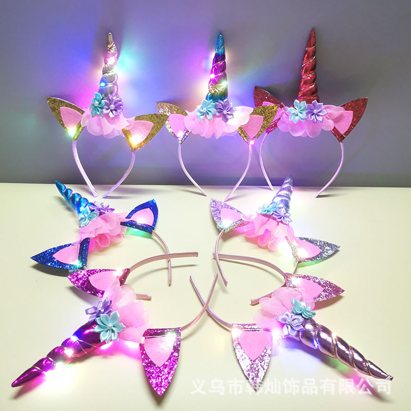 New Halloween Cute Unicorn Hea - Unique Lighting Decor recension och pris