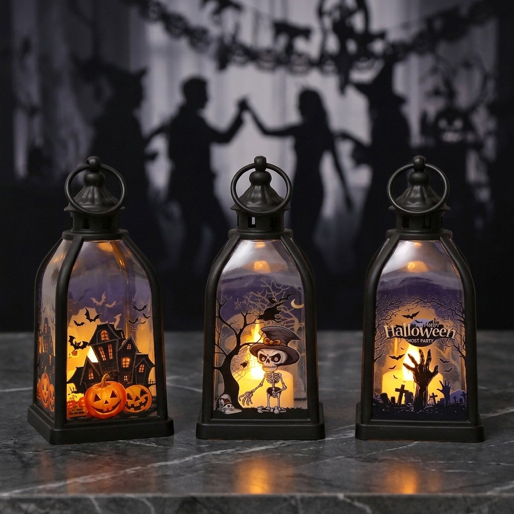 Halloween Ghost Castle Themed  - Lighting Decor For House recension och pris