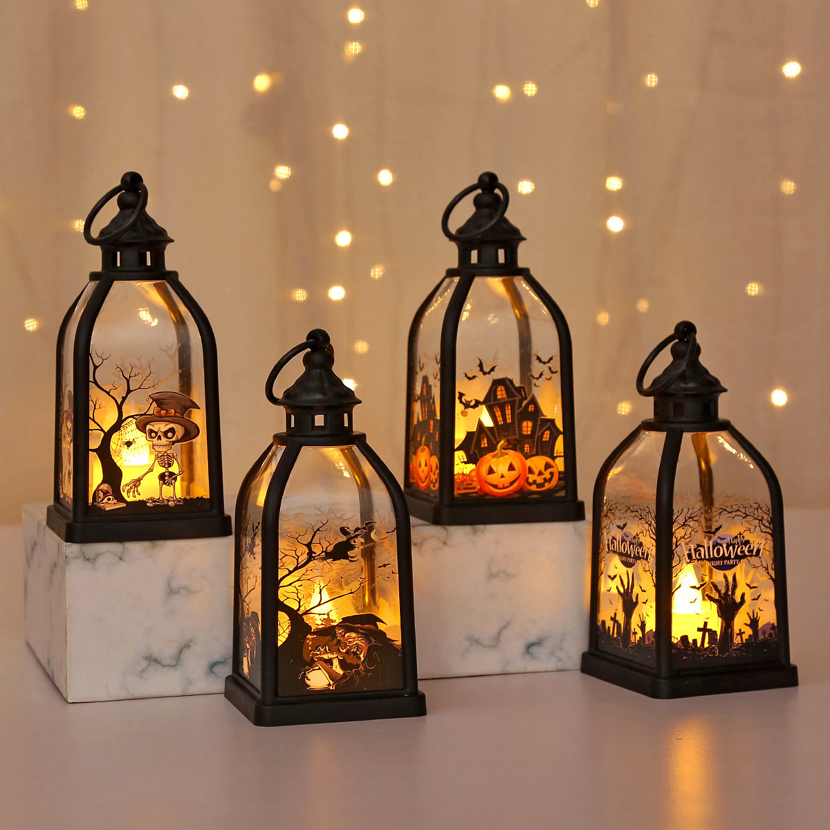 Halloween Ghost Castle Themed  - Lighting Decor For House recension och pris