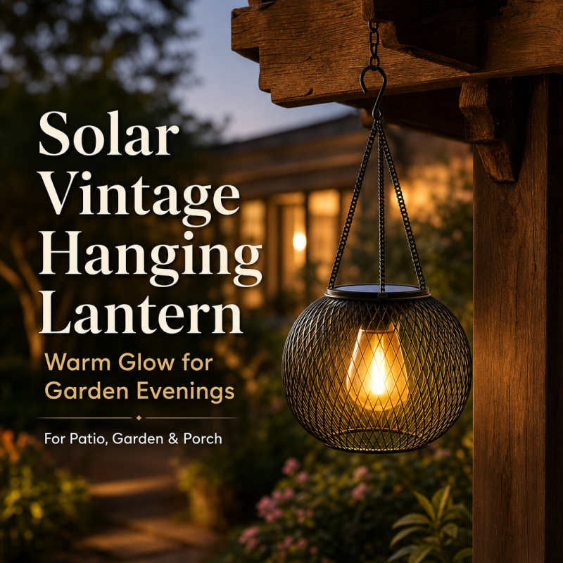 Solar Powered LED Hanging Floo - String Light Outdoor recension och pris