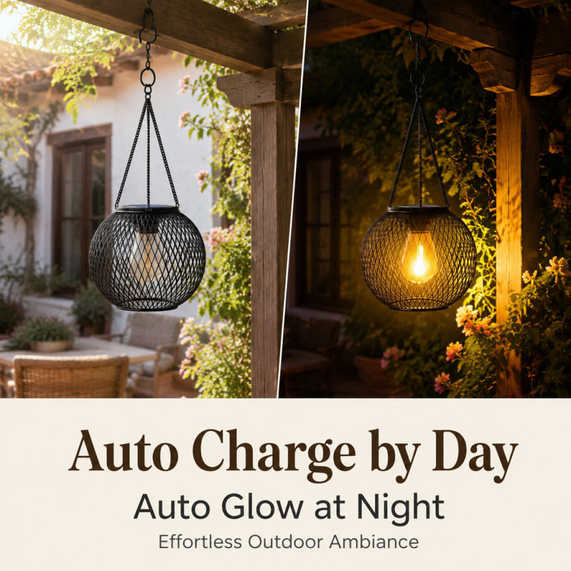 Solar Powered LED Hanging Floo - String Light Outdoor recension och pris