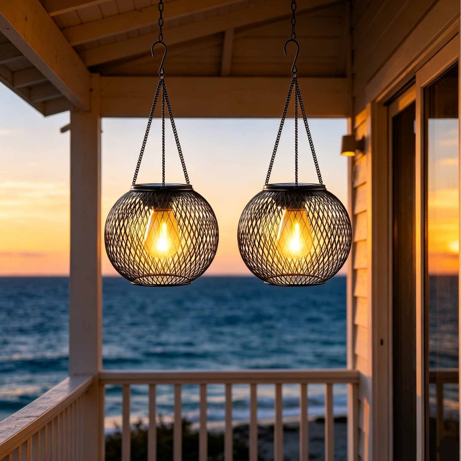Solar Powered LED Hanging Floo - String Light Outdoor recension och pris