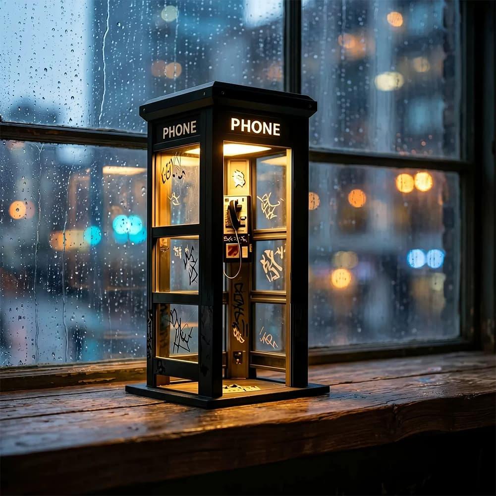 Retro Graffiti Phone Booth Tab - Decor Lighting Table Lamps recension och pris