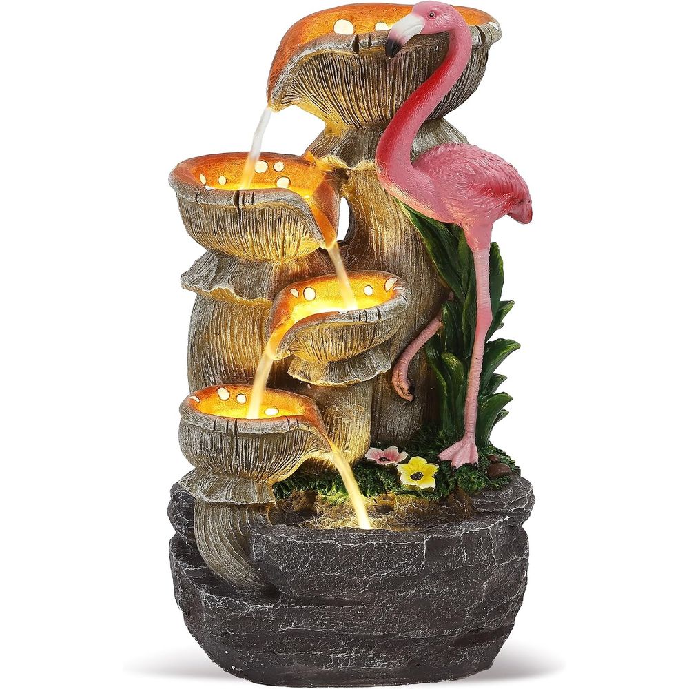 5 Tier Garden Waterfalls with  - Lighting Decor For House recension och pris