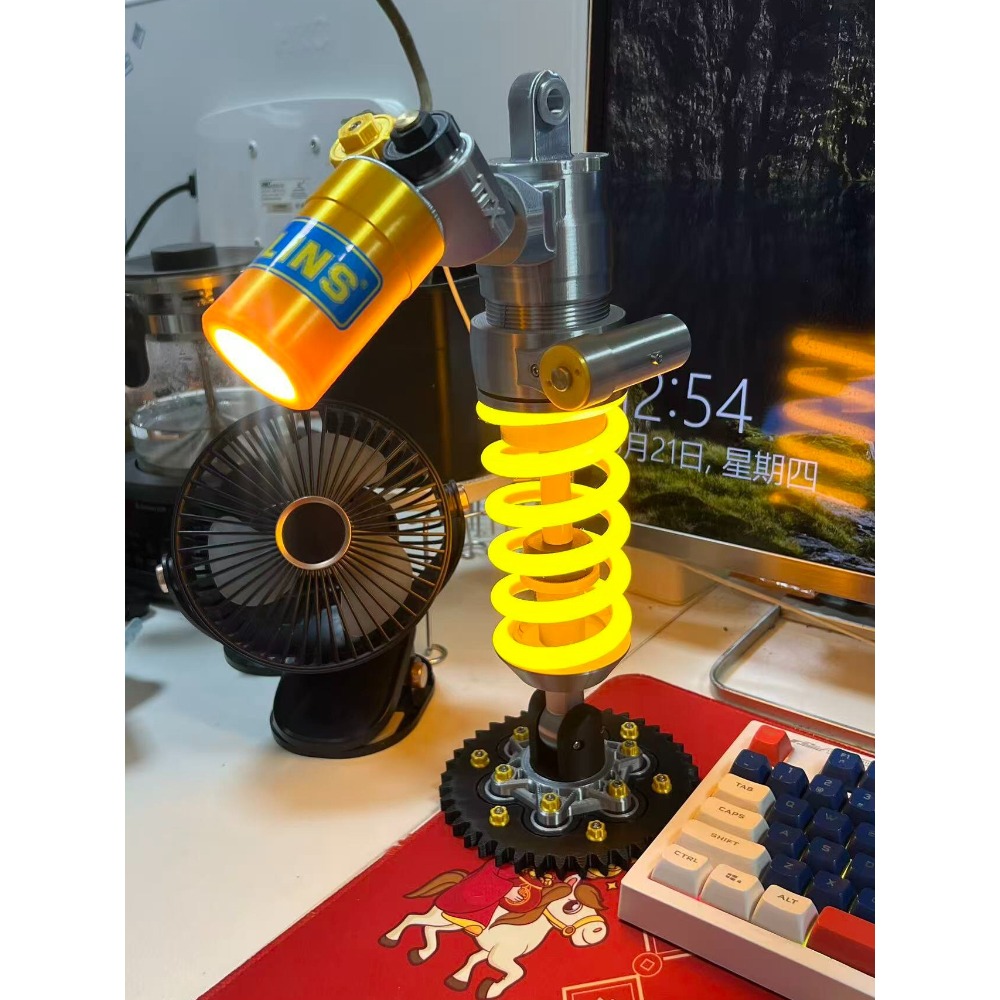 motorcycle Shock Absorber Desk - Unique Lighting Decor recension och pris