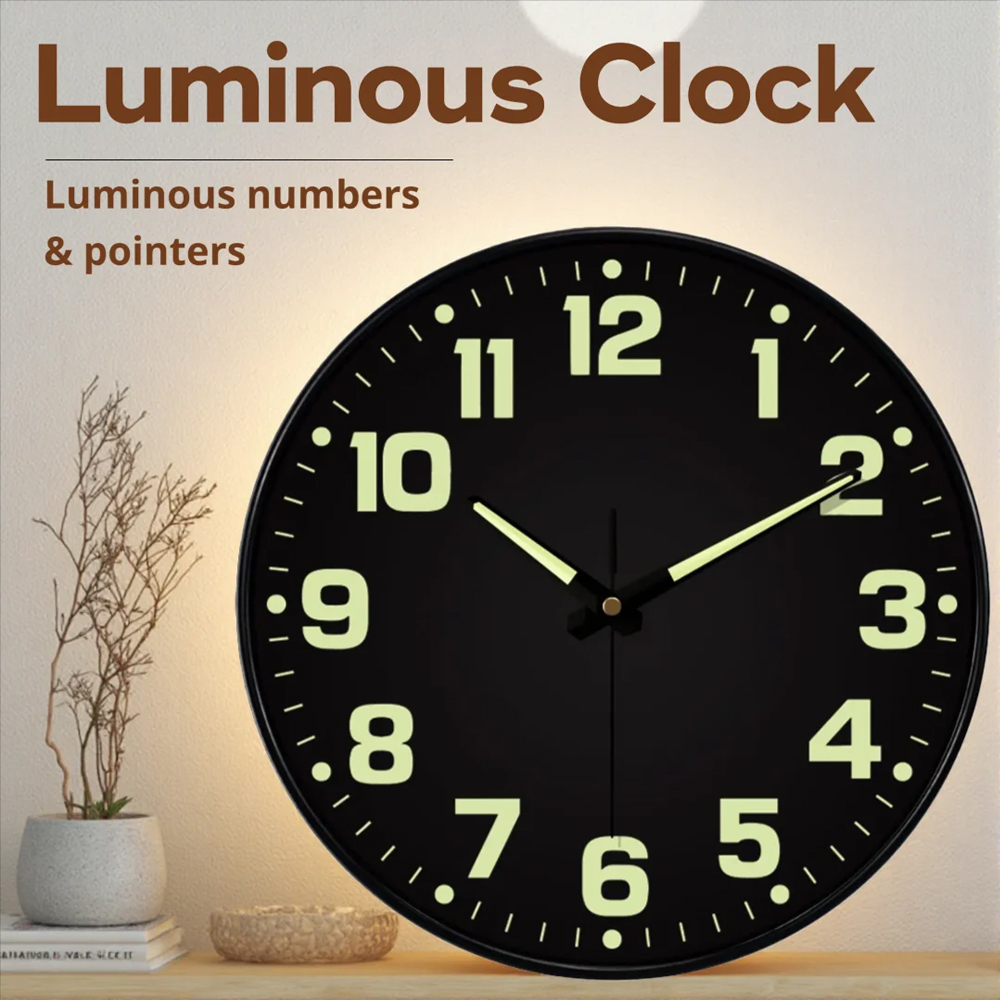 Luminous Wall Clock Light In D - Lighting Home Decor Wall Clocks recension och pris