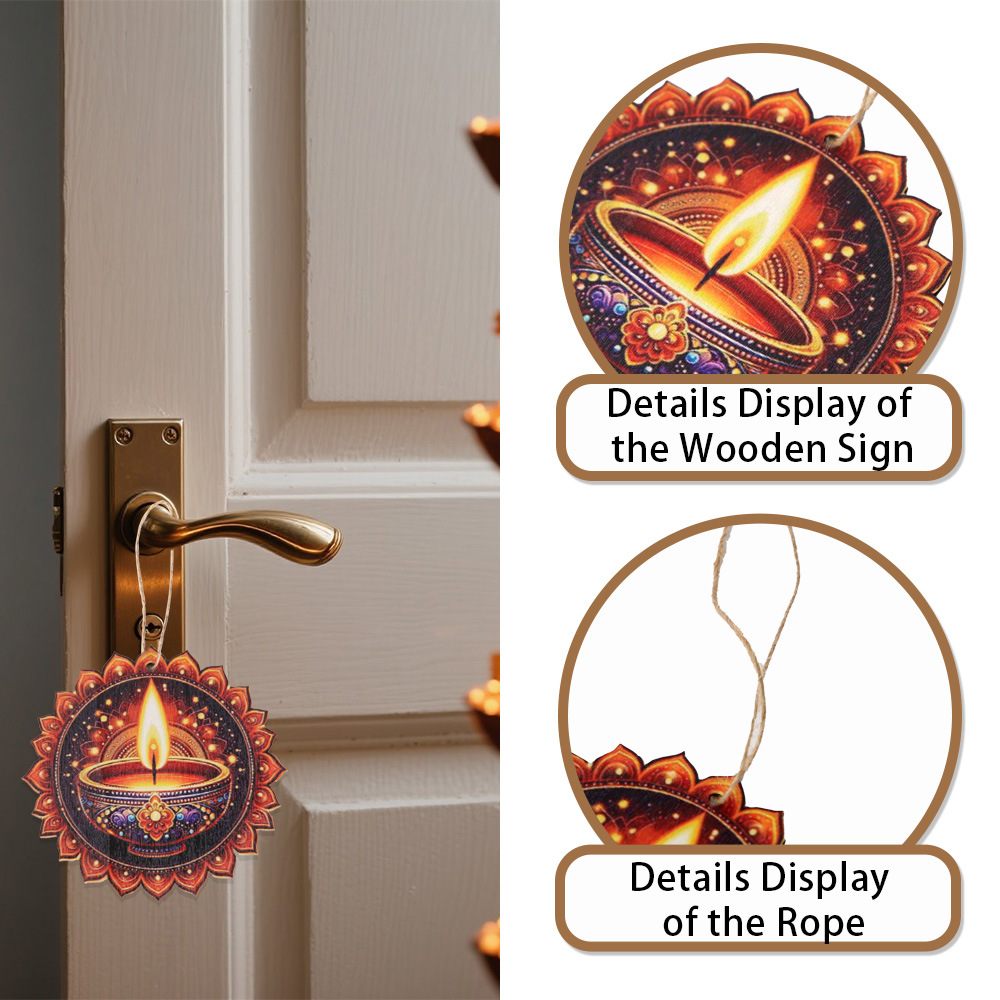 Diwali Themed Decor - Wooden C - Lighting Decoration For Diwali recension och pris