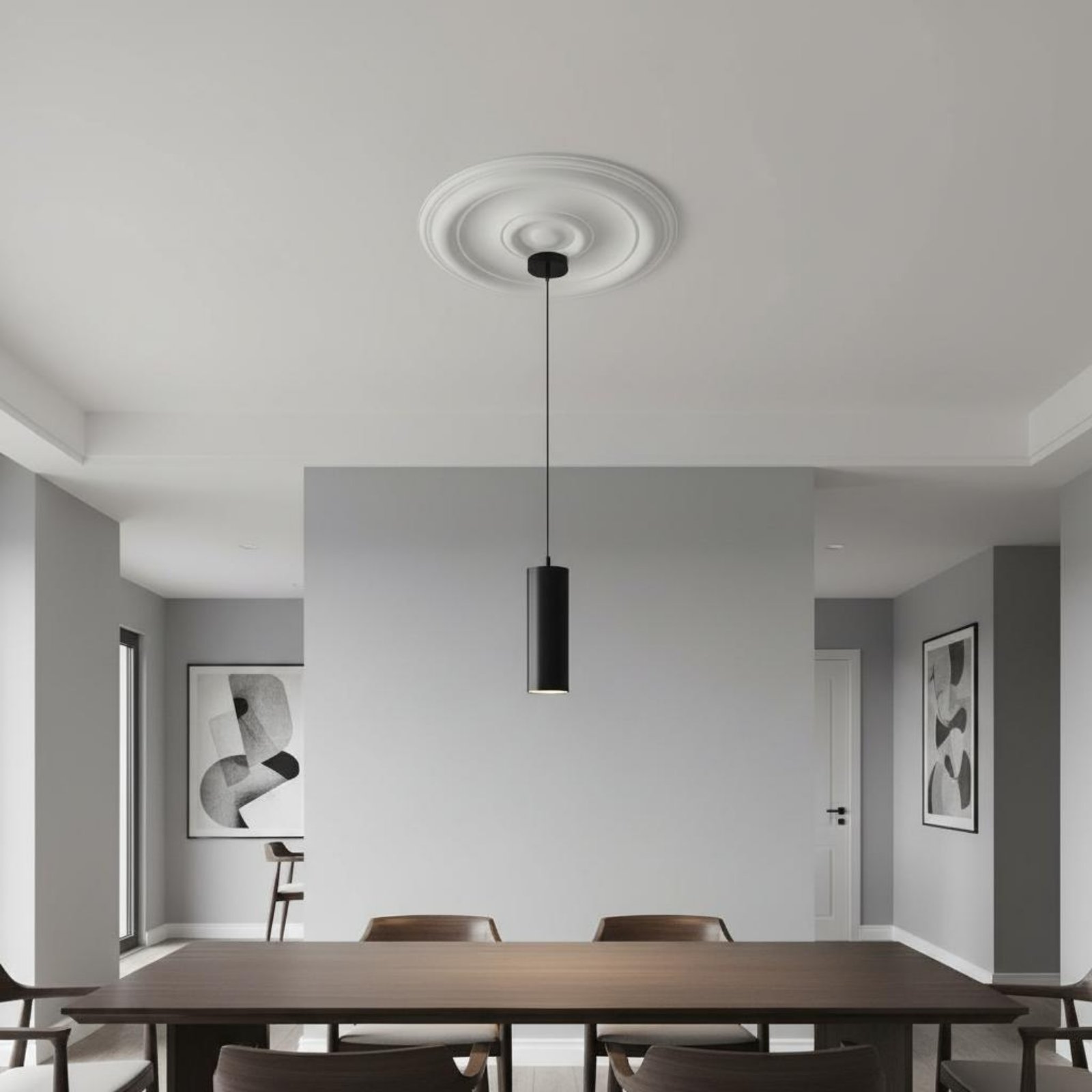 Round Ceiling Medallion Europe - Lighting Decorative recension och pris