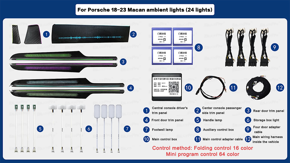 For Porsche Macan 2018-2023 Ca - Decor Lighting India recension och pris