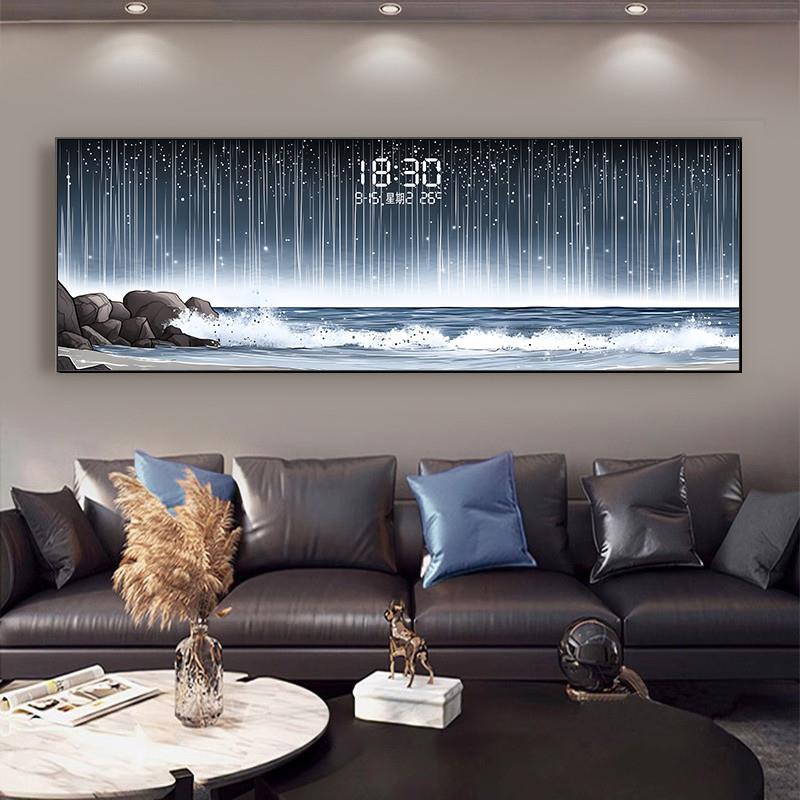 Temperature Date Wall Clock Lu - Lighting Home Decor Wall Clocks recension och pris