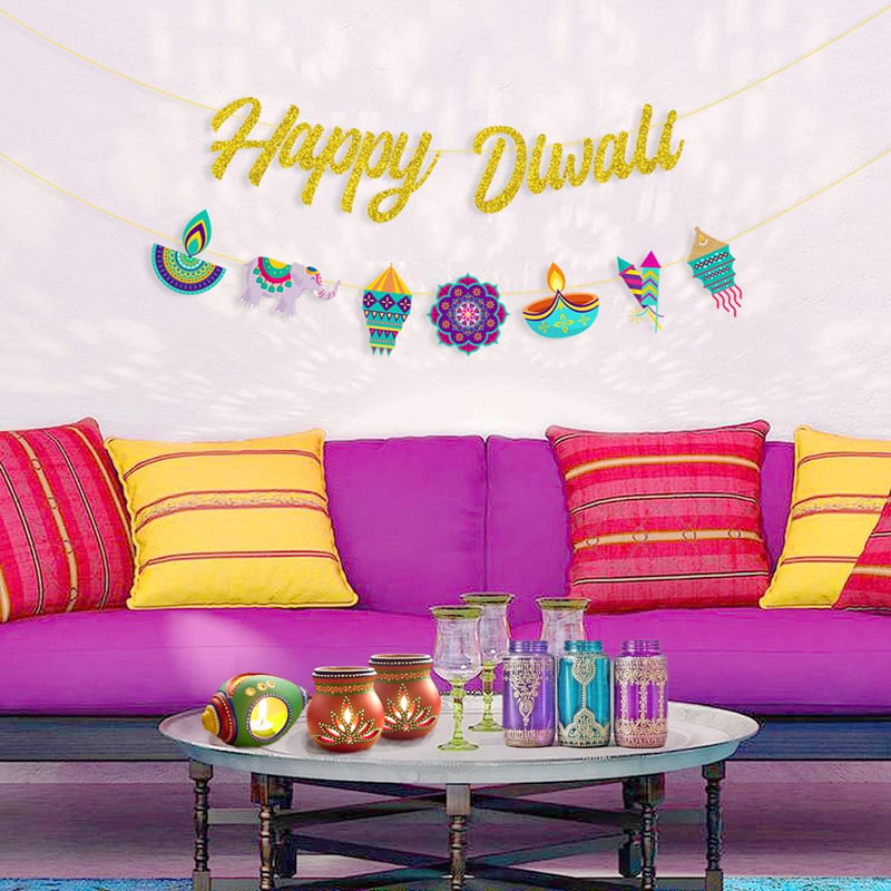 Diwali Party Decorations Happy - Lighting Decoration For Diwali recension och pris