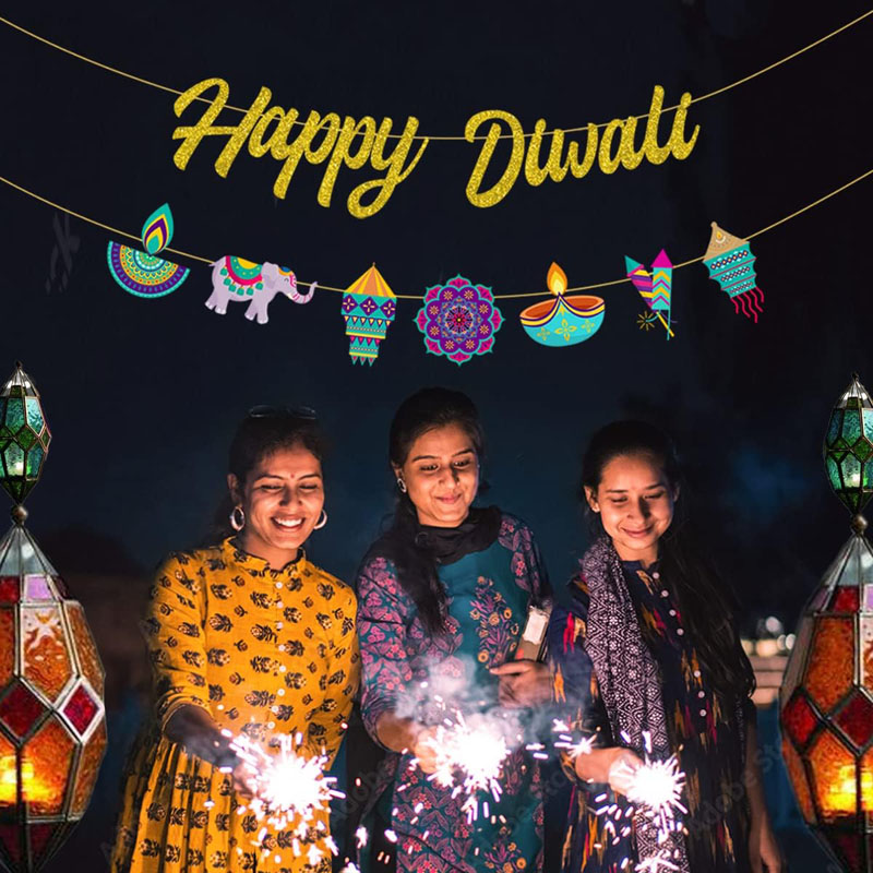 Diwali Party Decorations Happy - Lighting Decoration For Diwali recension och pris