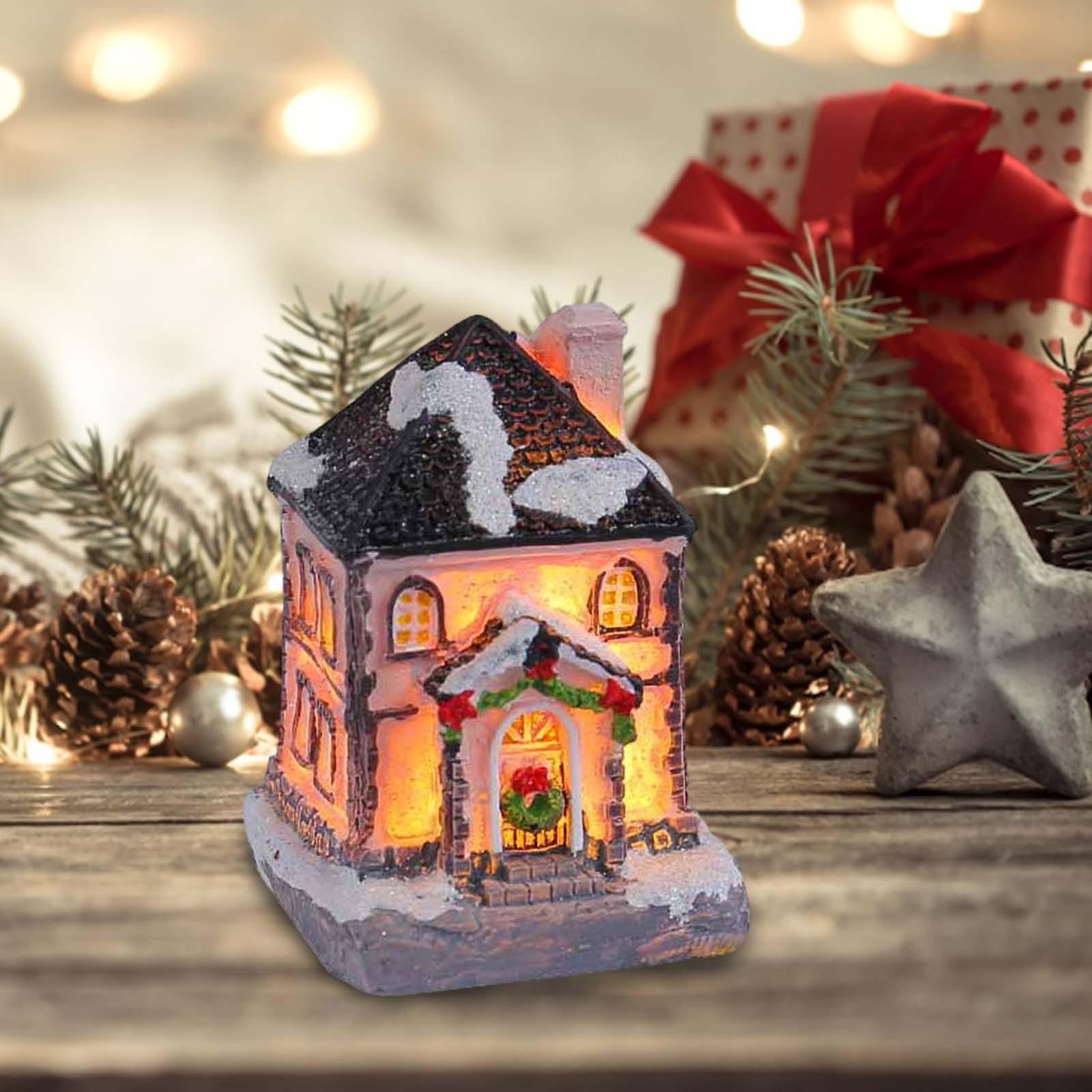 Christmas Lighted House Resin  - Lighting Decor For House recension och pris