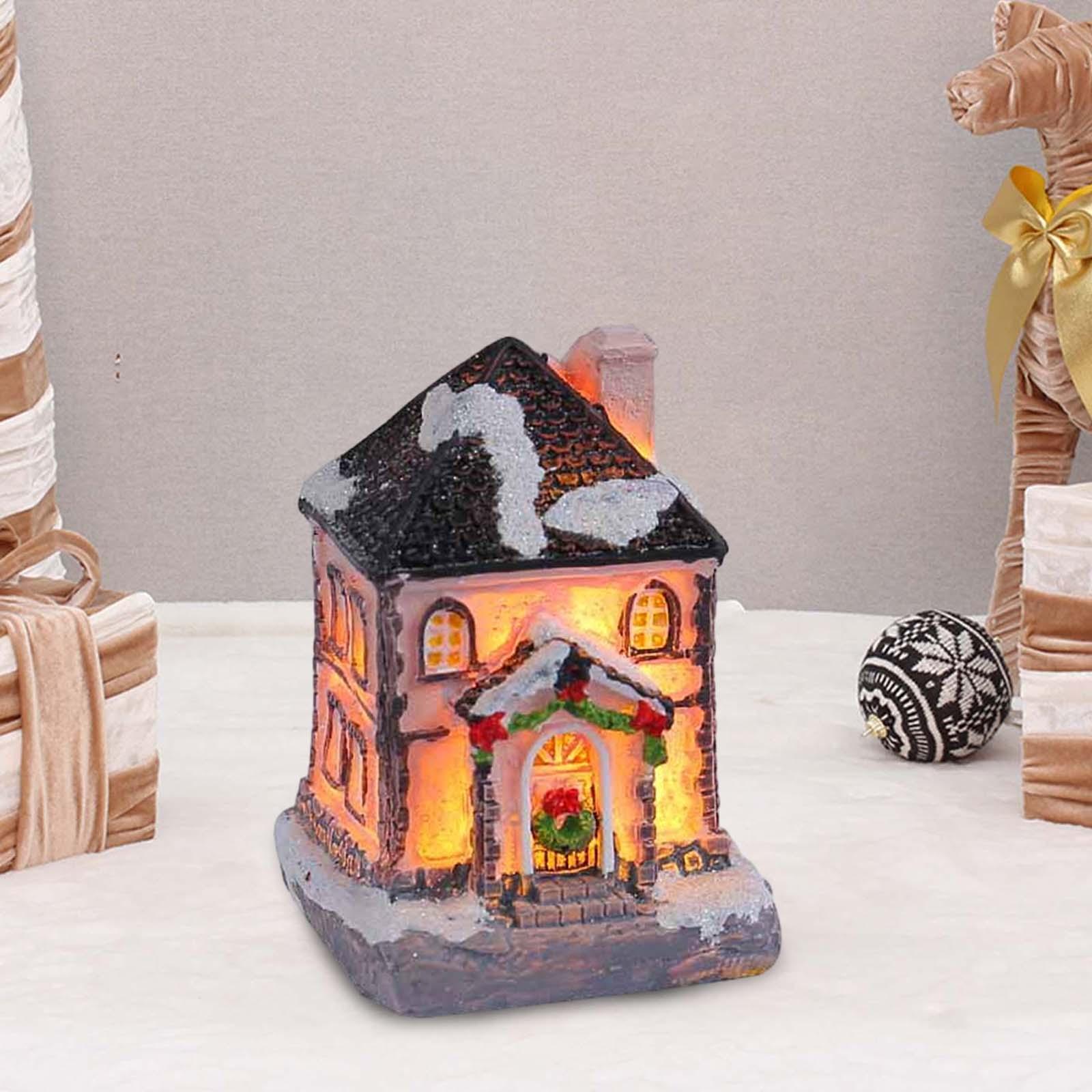 Christmas Lighted House Resin  - Lighting Decor For House recension och pris