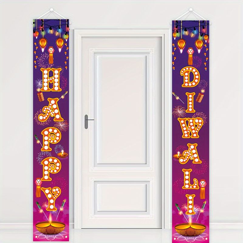 VIKAMA 2pcs Happy Diwali Door  - Lighting Decoration For Diwali recension och pris