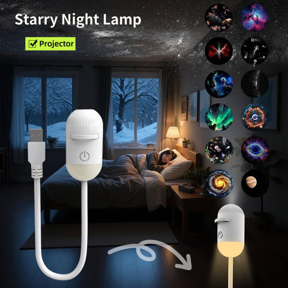 Mini Galaxy Star Projector Nig - Star Projector Night recension och pris