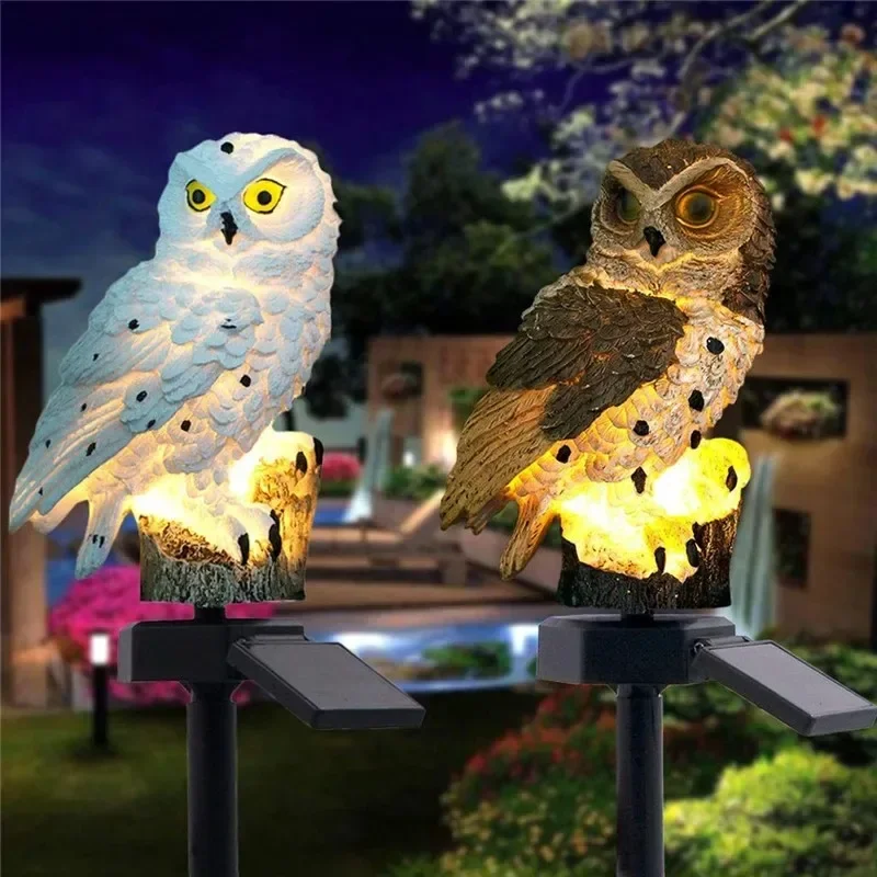 Solar Owl Statue Garden Light  - String Light Outdoor recension och pris