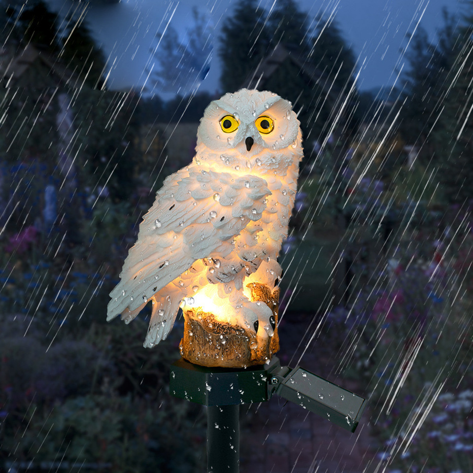 Solar Owl Statue Garden Light  - String Light Outdoor recension och pris