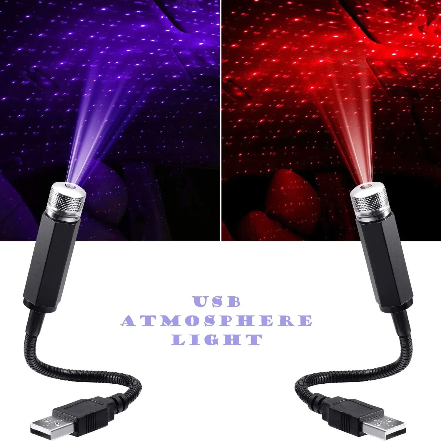5V USB Mini Car LED Starry Sky - Star Projector Night recension och pris
