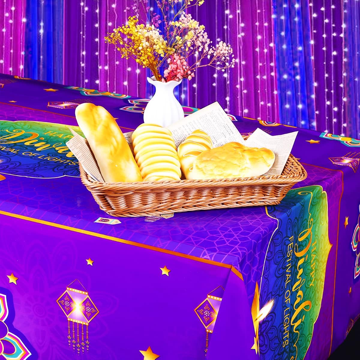 Happy Diwali Tablecloth,India  - Decor Lighting India recension och pris