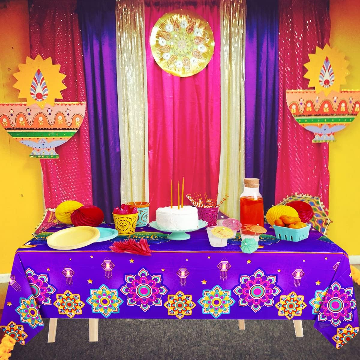 Happy Diwali Tablecloth,India  - Decor Lighting India recension och pris