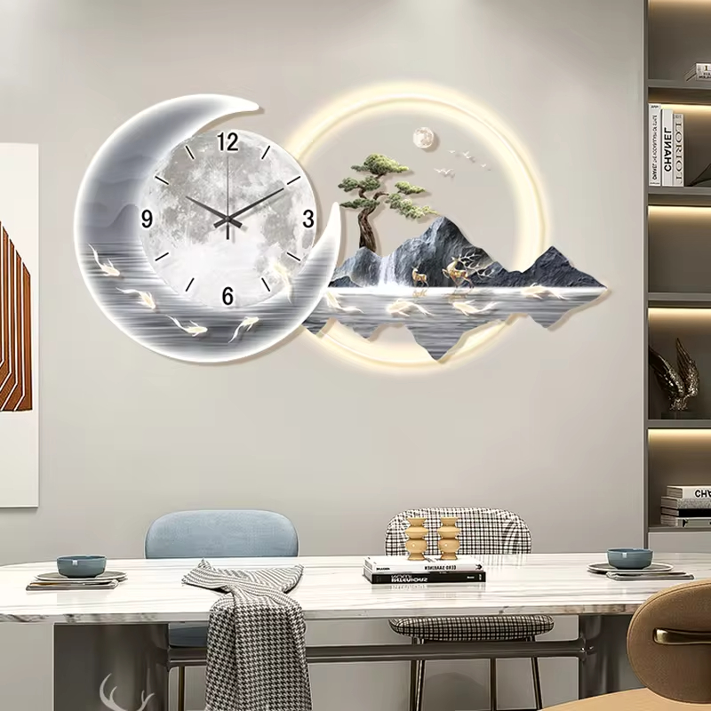 Fashion Luxury Clock Wall Chin - Lighting Home Decor Wall Clocks recension och pris