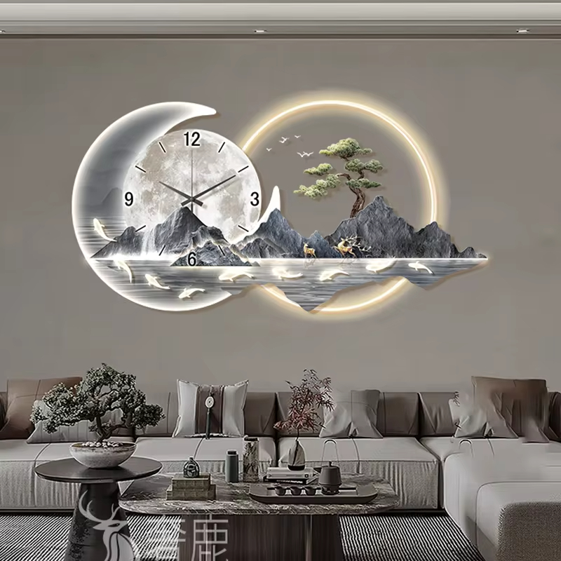 Fashion Luxury Clock Wall Chin - Lighting Home Decor Wall Clocks recension och pris