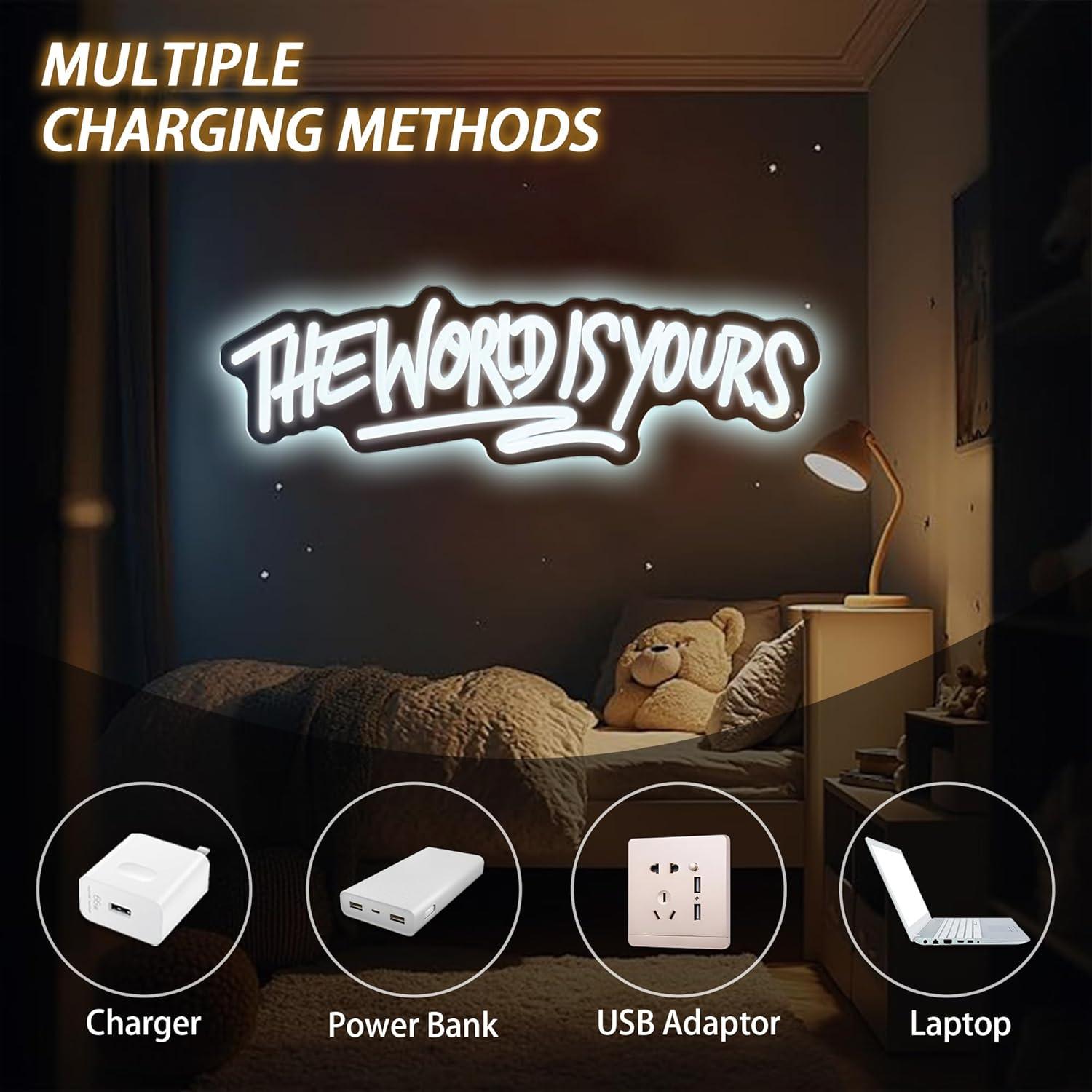 The World is Yours Neon Sign U - Lighting Decor Wedding recension och pris