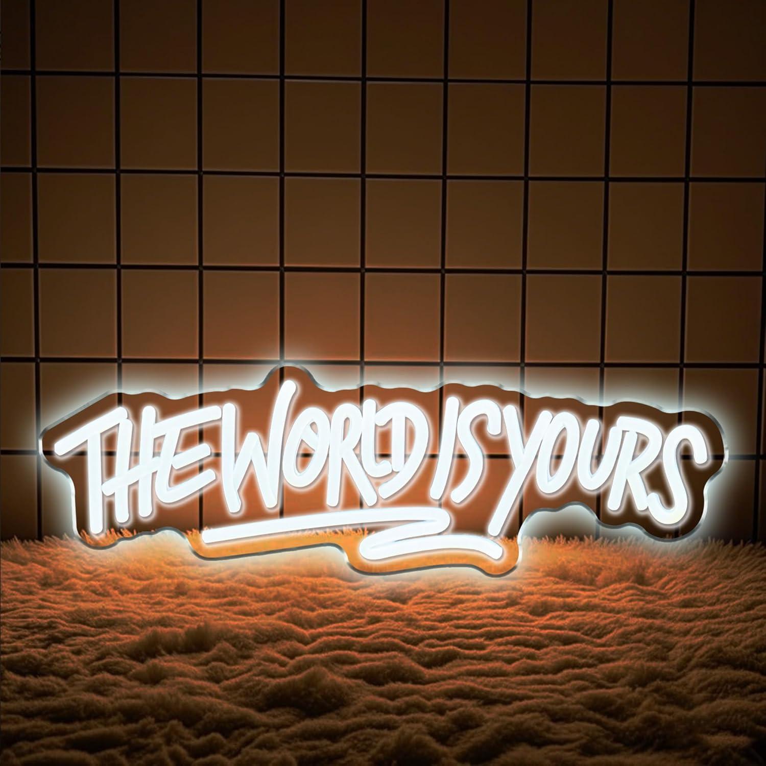 The World is Yours Neon Sign U - Lighting Decor Wedding recension och pris