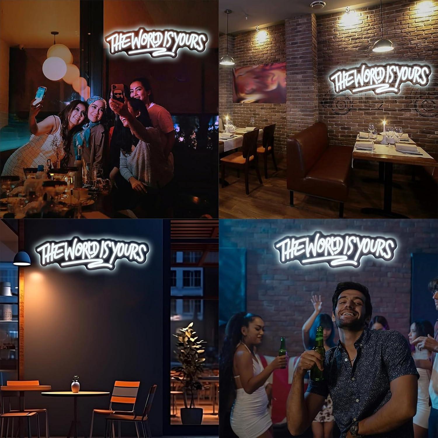The World is Yours Neon Sign U - Lighting Decor Wedding recension och pris