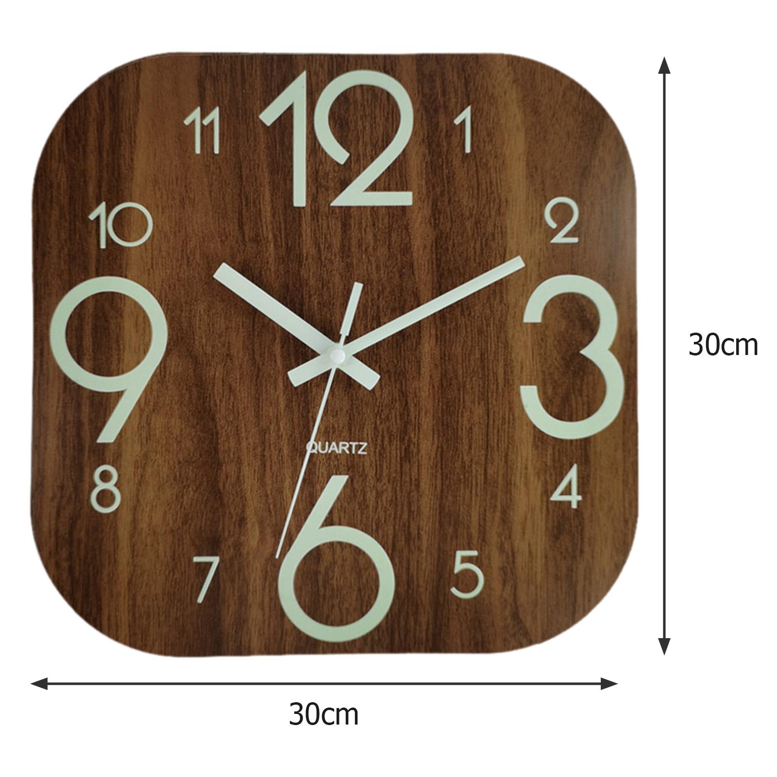 30cm Square Wall Clock ,Lumino - Lighting Home Decor Wall Clocks recension och pris