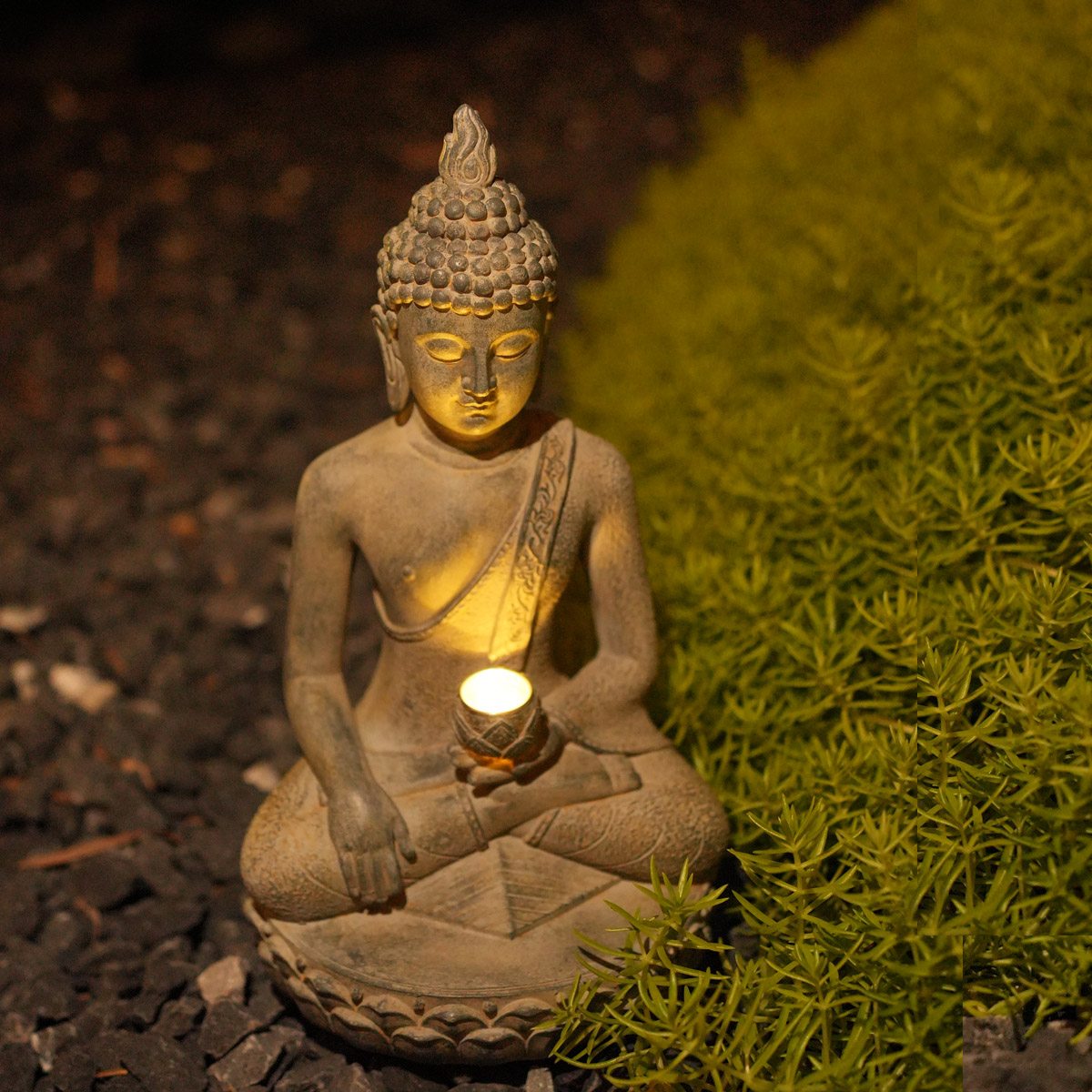 1PC Zen-Inspired Solar-Powered - Decor Lighting India recension och pris