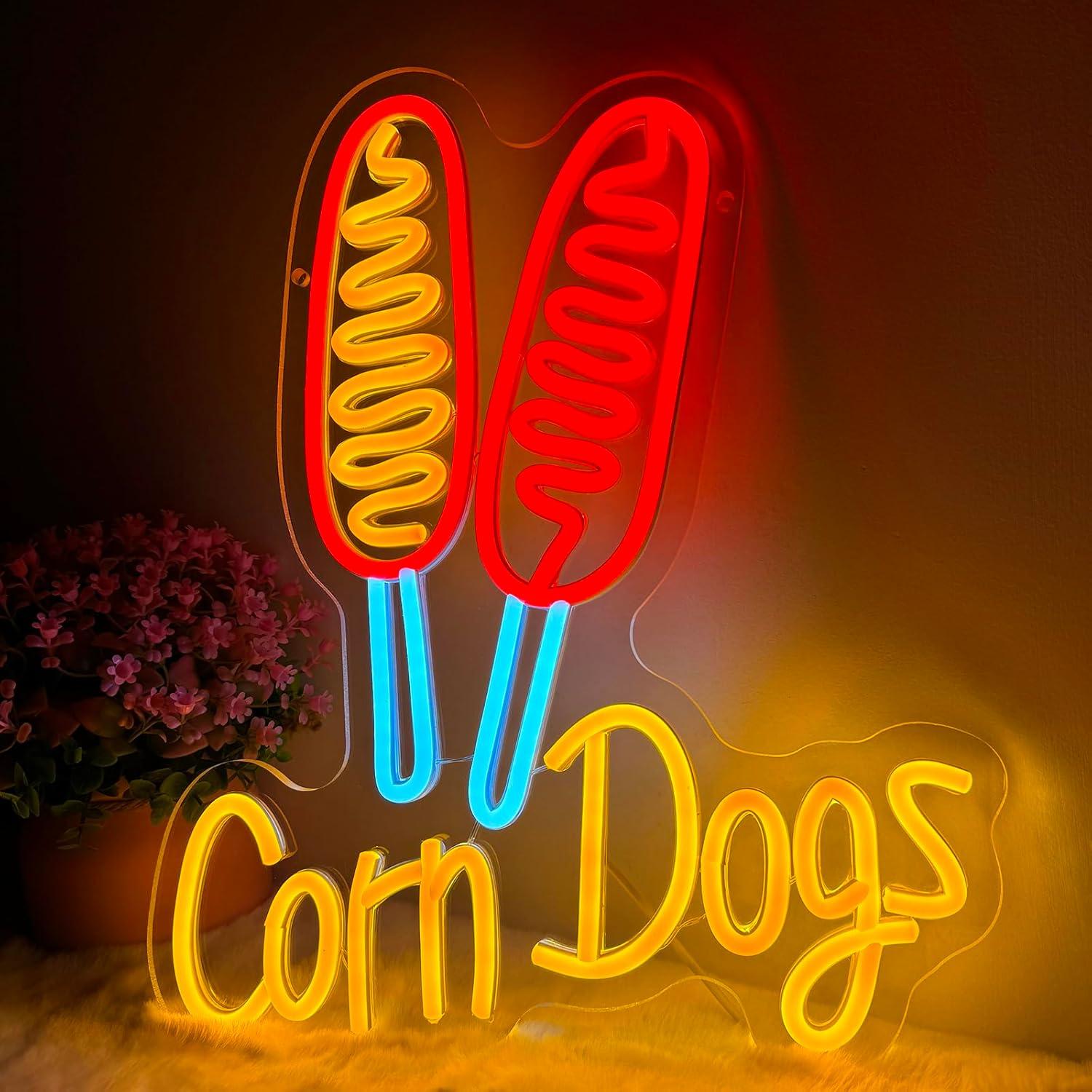 Corn Dog Neon Sign Snack USB D - Lighting Decor Wedding recension och pris