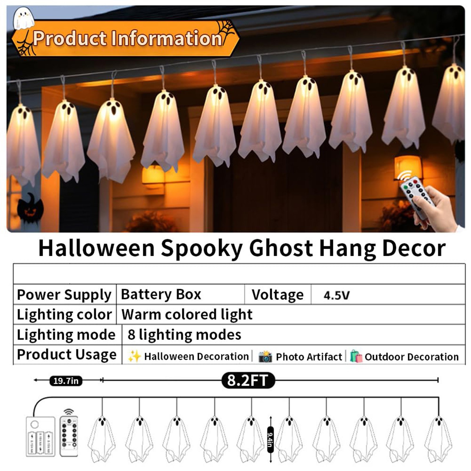 Haunted House Decor Halloween  - Lighting Decor For House recension och pris